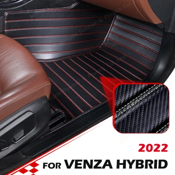 Custom Anglies Pluošto stiliaus Grindų Kilimėliai Toyota Venza Hibridas 2022 Koja kiliminė danga Padengti Automobilių Interjero Priedai
