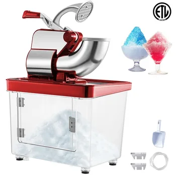 BENTISM Komercinės Ledo Smulkintuvas, sniego Gniūžtės Mašina, Komercinės, Raudona Snow Cone Machine