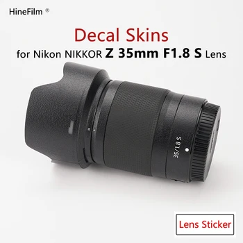 Nikkor 35 1.8 Objektyvas Premium Lipdukas ant Odos Nikon Nikkor Z 35mm f/1.8 S Objektyvas Gynėjas Wrap Dangtelio Lipdukas 3M Premium Apsiaustas Atvejais