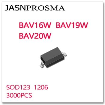 JASNPROSMA SOD123 3000PCS BAV16W BAV19W BAV20W Naujas prekes aukštos kokybės SMD SOD123 SOD-123 1206