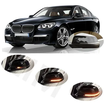 BMW 7 Serija yra f01 F02 F03 F04 2012 2013 2014 2015 IGS Dinaminis LED Indikatorių Eilės Indikatorius Veidrodis Posūkio Šviesos Signalą