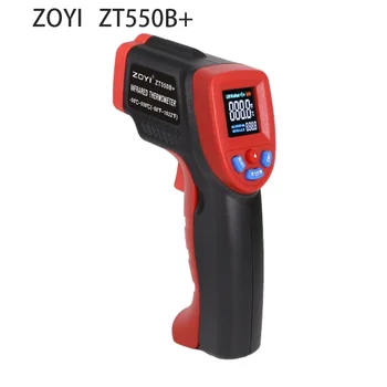 ZOYI ZT550B+ infraraudonųjų spindulių termometras pramonės didelio tikslumo reguliuojamas techninės priežiūros elektrikas, alyvos temperatūra