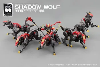 #-57 Lėlių Šarvai Būrys Shadow Wolf 1/24 Mecha Surinkto Modelio Motociklo