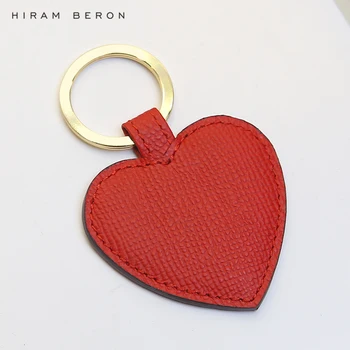 Hiram Beron Pasirinktinį Pavadinimą širdies mielas klavišą pakaba odos aukštos kokybės dovana draugui
