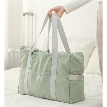 Naujas sulankstomas kelioninis krepšys artimojo nešiojamų vieno peties didelės talpos vandeniui nešiojamų pull rod
