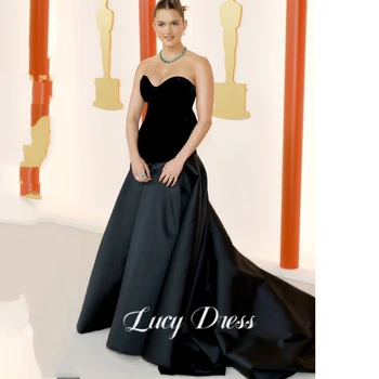 Liucija Undinė arabų vakarinę Suknelę Šalies Vakarą Elegantiška Prabanga Įžymybė Aksomo Naujos Suknelės Prom Satino Kamuolys Chalatai 2023