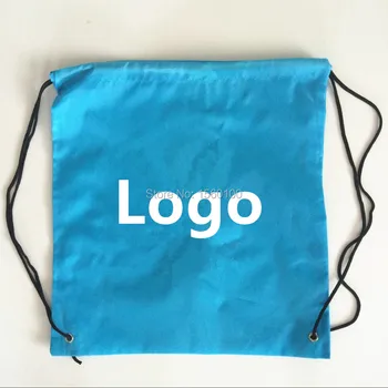 (300pcs/lot), Pritaikytas spausdinti poliesteris raišteliu maišelį 30x40cm reklaminių dovanų maišelis Raišteliu Kuprinė vaikams pieštuku krepšiai