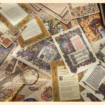 20Packs Didmeninė Materialinę Bazę Popieriaus Scrapbooking Apdailos Gėlių Memo Vadovas Pagalvėlės Secret Garden