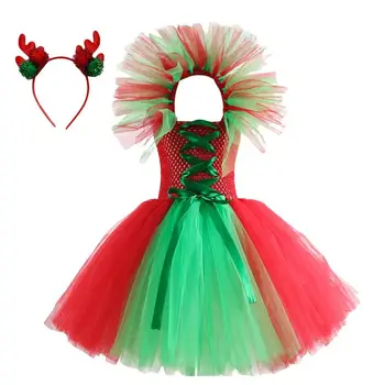 Bamblys Inscenizacija Nėrinių Suknelės Gauzy Kalėdų Nėrinių Suknelės Mergaičių Princesė Bridesmaid Suknelę Gimtadienio
