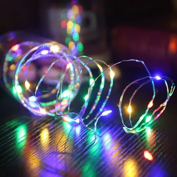 1-10M, Kieme Sodas, Vestuvių Dekoravimas Lempa LED String Lempos Girliandą Fėja, Kalėdų Šviesos Lauko Apdailos LED Varinės Vielos Šviesos