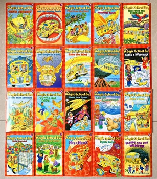 20 Knygų/Set Magija Mokyklos Autobusas Mokslo Skaitytojai Anglų Paveikslėlį Dažymas Skaityti Pasakų Vaikams Švietimo Knygos