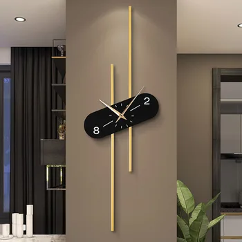Šviesos Prabangos Dizaineris Sieniniai Laikrodžiai Modernus Dizainas Ir Tylus 2023 Naujas Sieninis Laikrodis Skaitmeninių Kūrybinių Upscale Reloj De Sumalti Apdaila