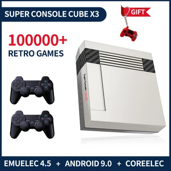 Retro Žaidimų Konsolės Super Konsolę Kubo X3 4k HD TV Box su 100000 Klasikiniai Žaidimai, DC/SS/MAME/Arcade Žaidimų Konsolės