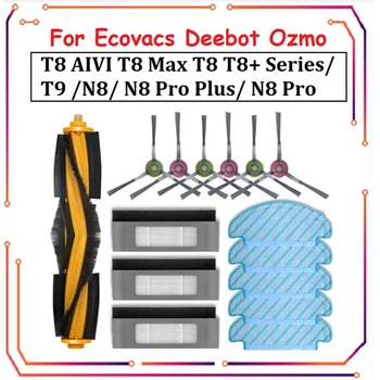 Už Ecovacs Deebot Ozmo T8 AIVI T8 Max T8 T8+ Series/ T9 /N8, N8 Pro Plus/ N8 Pro Robotas Dulkių siurblys Pakeitimo Priedai