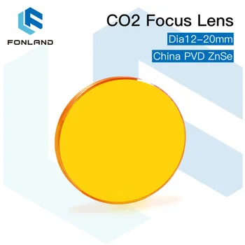 FONLAND Kinijos CO2 ZnSe Fokusavimo Objektyvas Dia.12/15/18/19.05/20MM FL38.1/50.8/63.5/101.6/127MM Lazerio Graviravimas Pjovimo Staklės