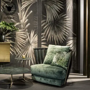 Italų stiliaus šviesos prabanga sofa-lova, kėdė, nerūdijančio plieno šiaurės moderni vila kambarį kūrybos viena kėdė