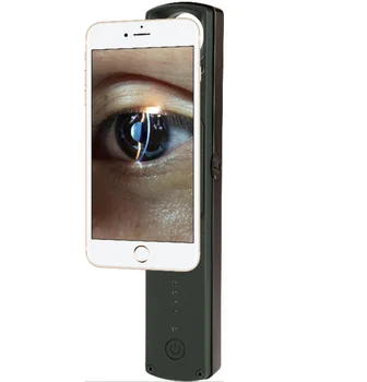 Oftalmologijos vaizdo Naujo modelio Nešiojamą Digital Ultra Nešiojamų Plyšine Lempa, naudojamų išmaniojo telefono 6X magnificatioin kaina