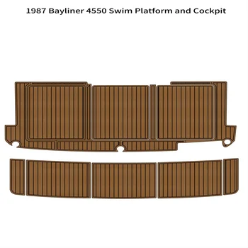 1987 Bayliner 4550 Plaukti Platforma Kabinos Valtis EVA Putų Tiko Denio Grindų Pad Mat