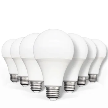 10VNT 3W 5W 9W 12W 15W 18W 25W E27 Energijos Taupymo LED Lemputės Šviesos Lempos Burbulas Kamuolys Lemputes Namų Liustra Apšvietimo Lentelė šviesos